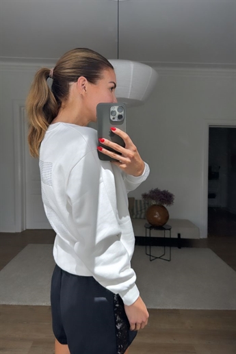 7 Days Active, Fitted crewneck, White Alyssum